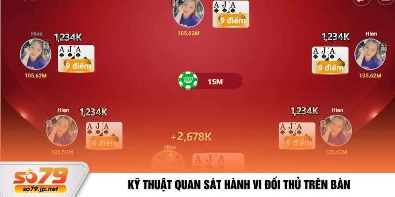 Kỹ thuật quan sát hành vi đối thủ trên bàn