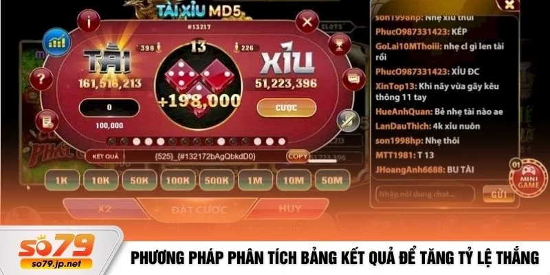 Phương pháp phân tích bảng kết quả để tăng tỷ lệ thắng