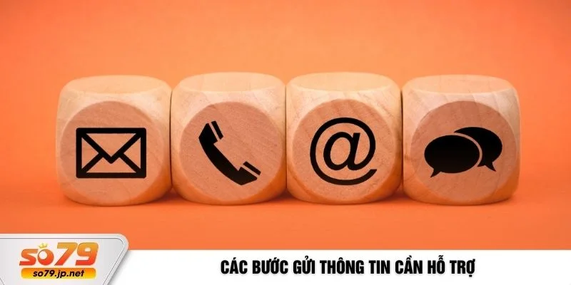 Các bước gửi thông tin cần hỗ trợ
